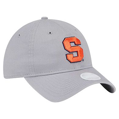 Women's New Era Gray Syracuse Orange Logo 9TWENTY Adjustable Hat