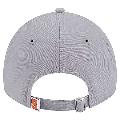 Women's New Era Gray Syracuse Orange Logo 9TWENTY Adjustable Hat