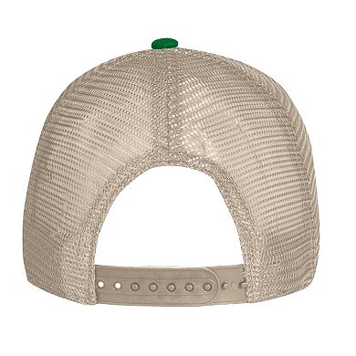 Men's Under Armour Kelly Green Notre Dame Fighting Irish Performance Cotton Trucker Adjustable Hat