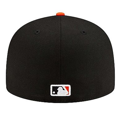 Men's New Era Black San Francisco Giants Turn Back The Clock 59FIFTY Fitted Hat