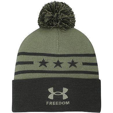 Men's Under Armour Forest Green South Carolina Gamecocks Freedom Collection Cuffed Knit Hat with Pom