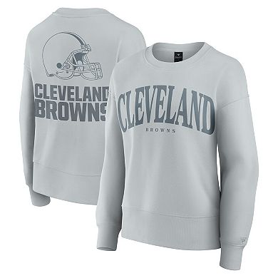 Women's Fanatics Gray Cleveland Browns Elements Pullover Sweatshirt