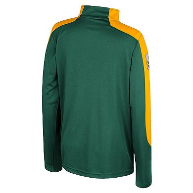 Youth Colosseum Green Baylor Bears OHT Military Appreciation Cyclone Quarter-Zip Windshirt