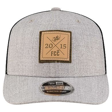 Men's New Era Heather Gray FC Cincinnati 9SEVENTY COOLERA Stretch-Snap Adjustable Hat