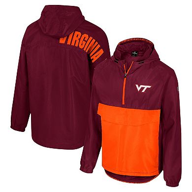 Men's Colosseum Maroon Virginia Tech Hokies Reloaded Anorak Half-Zip Jacket