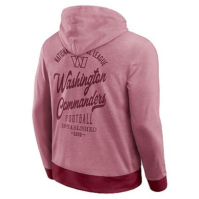 Men's Darius Rucker Collection by Fanatics Burgundy Washington Commanders Tonal Knit Pullover Hoodie