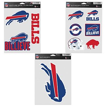 WinCraft Buffalo Bills Three-Pack Fan Decal Set