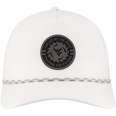 Men's Legacy Athletic White West Virginia Mountaineers Built on Bravery Caddy Adjustable Hat