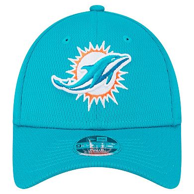 Toddler New Era Aqua Miami Dolphins Main 9FORTY Adjustable Hat