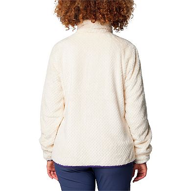 Women's Columbia Cream Washington Huskies Fireside II Sherpa Full-Zip Jacket