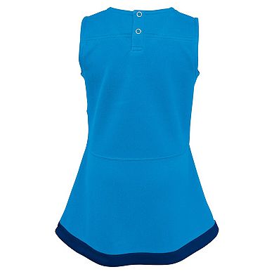 Girls Toddler Carolina Blue North Carolina Tar Heels Cheer Captain Dress & Bloomers Two-Piece Set