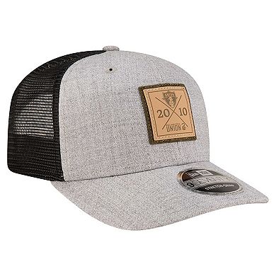 Men's New Era Heather Gray Philadelphia Union 9SEVENTY COOLERA Stretch-Snap Adjustable Hat