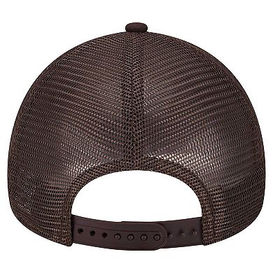 Men's New Era Brown San Diego Padres 9FORTY A-Frame Trucker Adjustable Hat