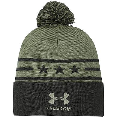 Men's Under Armour Forest Green Auburn Tigers Freedom Collection Cuffed Knit Hat with Pom