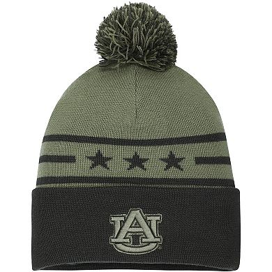 Men's Under Armour Forest Green Auburn Tigers Freedom Collection Cuffed Knit Hat with Pom