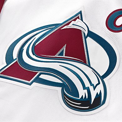 Men's Fanatics Nathan MacKinnon White Colorado Avalanche Away Premium Jersey