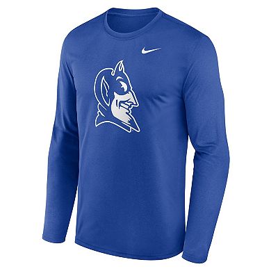 Men's Nike Royal Duke Blue Devils Primetime Alternate Logo Legend Long Sleeve T-Shirt