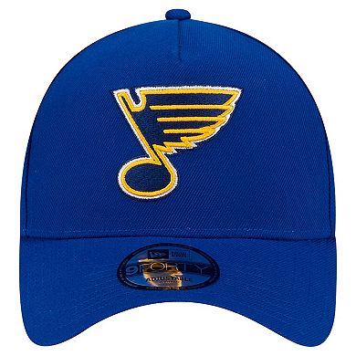 Men's New Era Blue St. Louis Blues Core A-Frame 9FORTY Adjustable Hat
