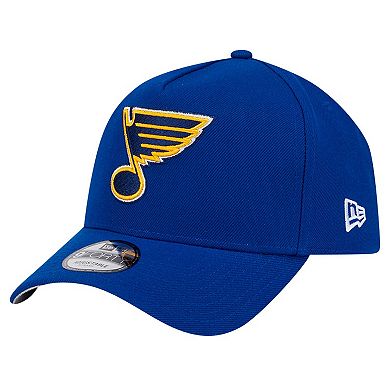Men's New Era Blue St. Louis Blues Core A-Frame 9FORTY Adjustable Hat