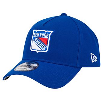 Men's New Era Blue New York Rangers Core A-Frame 9FORTY Adjustable Hat
