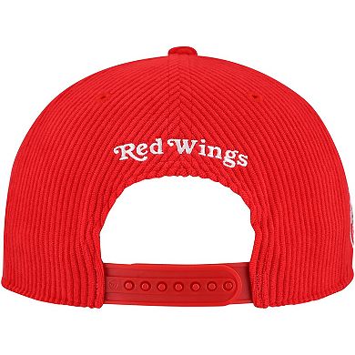 Men's '47 Red Detroit Red Wings Crosstown Corduroy Hitch Adjustable Hat