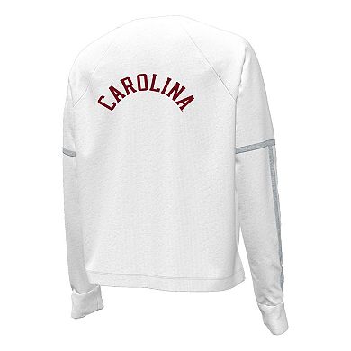 Women's Under Armour White South Carolina Gamecocks Gameday Double Knit Pullover Sweatshirt