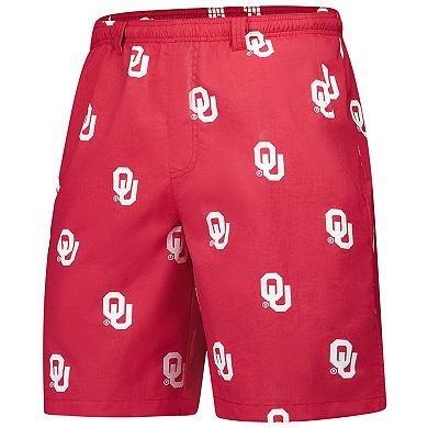 Men's Columbia Crimson Oklahoma Sooners PFG Backcast III Omni-Shade Shorts