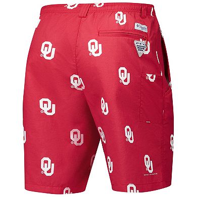 Men's Columbia Crimson Oklahoma Sooners PFG Backcast III Omni-Shade Shorts