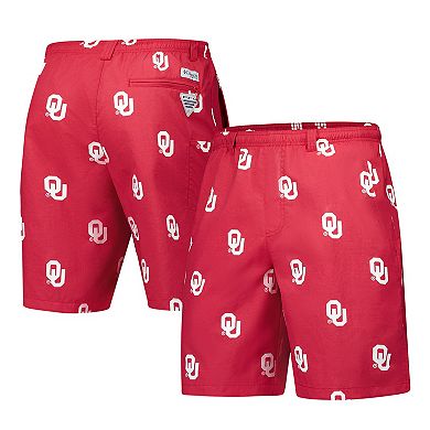 Men's Columbia Crimson Oklahoma Sooners PFG Backcast III Omni-Shade Shorts