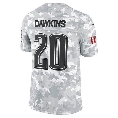 Men s Nike Brian Dawkins Arctic Camo Philadelphia Eagles 2024 Salute to Service Retired Player Limited Jersey
