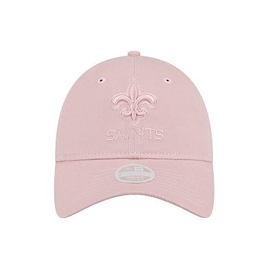 Women's New Era Light Pink New Orleans Saints Main 9TWENTY Adjustable Hat Main 9TWENTY Adjustable Hat