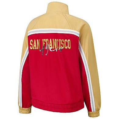 Women's G-III 4Her by Carl Banks Scarlet San Francisco 49ers Post Game Full-Zip Track Jacket