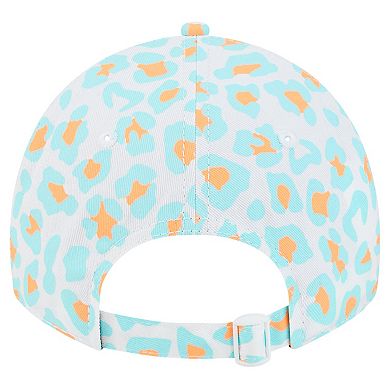 Girls Toddler New Era White Miami Dolphins Active Leopard 9TWENTY Adjustable Hat