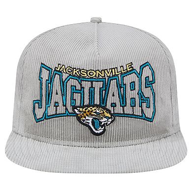 Men's New Era Gray Jacksonville Jaguars Corduroy Golfer Adjustable Hat