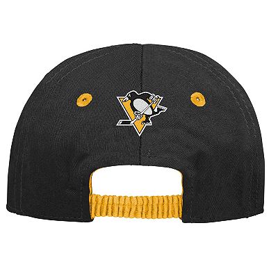 Infant Black Pittsburgh Penguins My First Tail Sweep Slouch Flex Hat