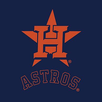 Women's Fanatics Navy/White Houston Astros Backup Option Pullover Hoodie