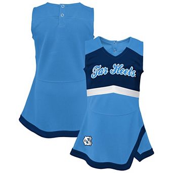 Girls Youth Carolina Blue North Carolina Tar Heels Cheer Captain Jumper Dress