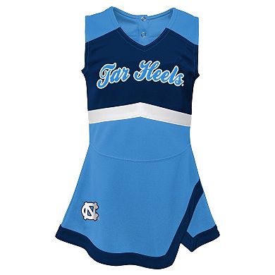 Girls Youth Carolina Blue North Carolina Tar Heels Cheer Captain Jumper Dress