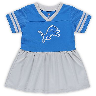 Girls Toddler Blue Detroit Lions Stadium Lights Fashion Jersey Dress