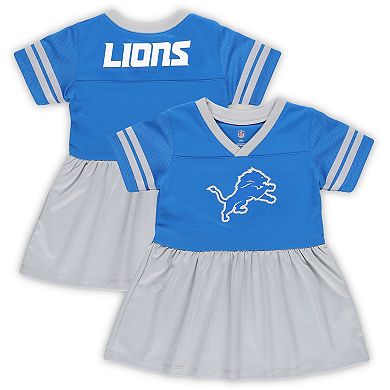 Girls Toddler Blue Detroit Lions Stadium Lights Fashion Jersey Dress