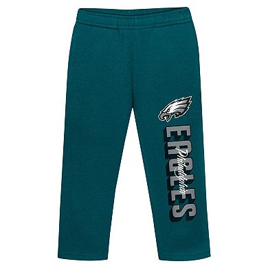 Toddler Philadelphia Eagles Coin Toss Pullover Fleece Hoodie & Pants Set