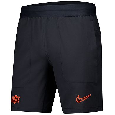 Men's Nike Black Oklahoma State Cowboys 2024/25 Sideline Performance Woven Shorts