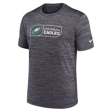 Men's Nike Black Philadelphia Eagles Big & Tall Velocity Jock Tag Performance T-Shirt