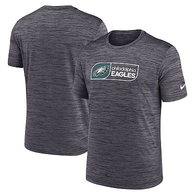 Men's Nike Black Philadelphia Eagles Big & Tall Velocity Jock Tag Performance T-Shirt