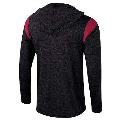 Men's Colosseum Black Boston College Eagles Dozer Half-Zip Windshirt