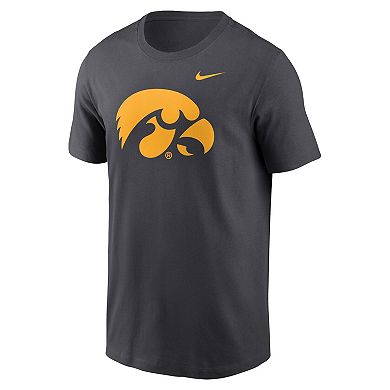 Men's Nike Anthracite Iowa Hawkeyes Primetime Evergreen Logo T-Shirt
