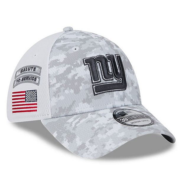 Men s New Era White New York Giants 2024 Salute To Service Digital Camo 39THIRTY Flex Hat