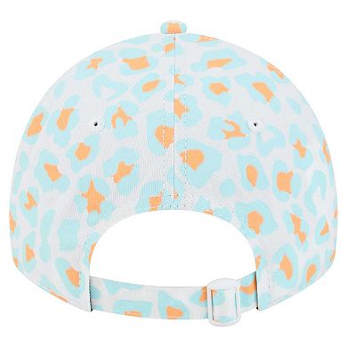 Women's New Era White Miami Dolphins Active Leopard 9TWENTY Adjustable Hat