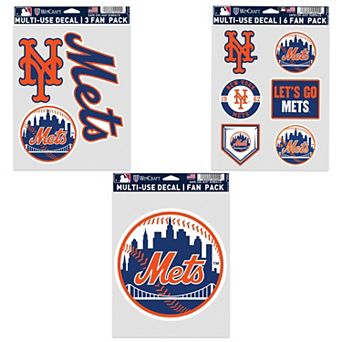 WinCraft New York Mets Three-Pack Fan Decal Set