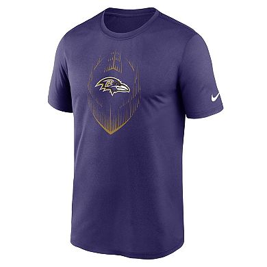 Men's Nike Purple Baltimore Ravens Primetime Legend Icon Performance T-Shirt